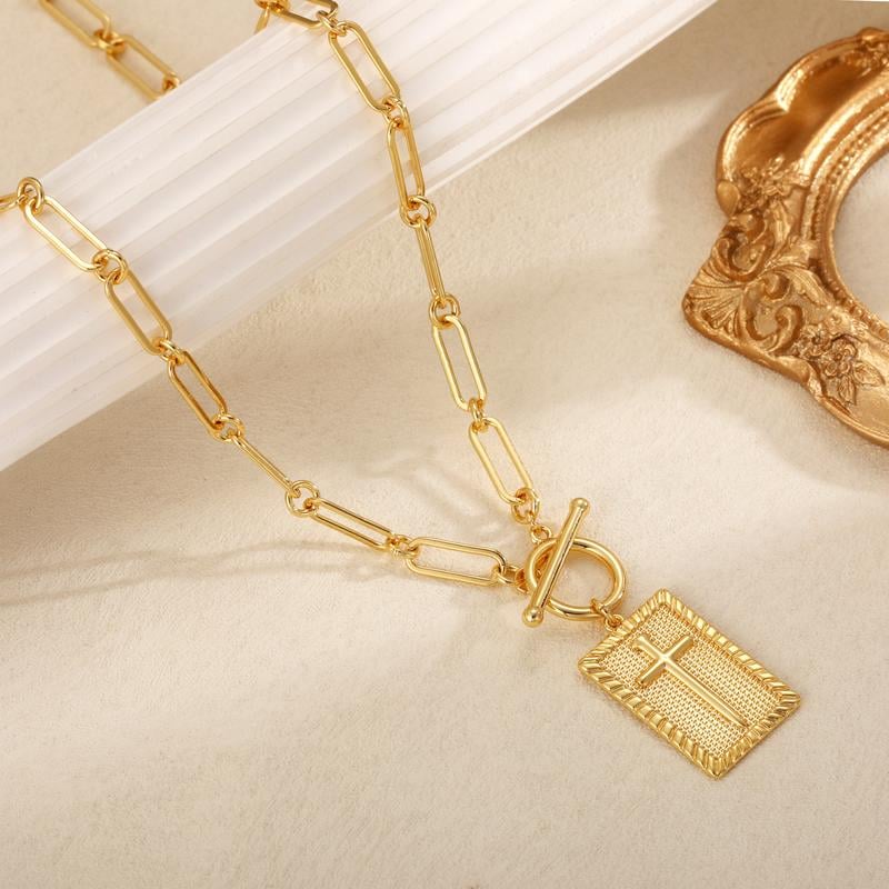 Cross Pendant Chain Necklace