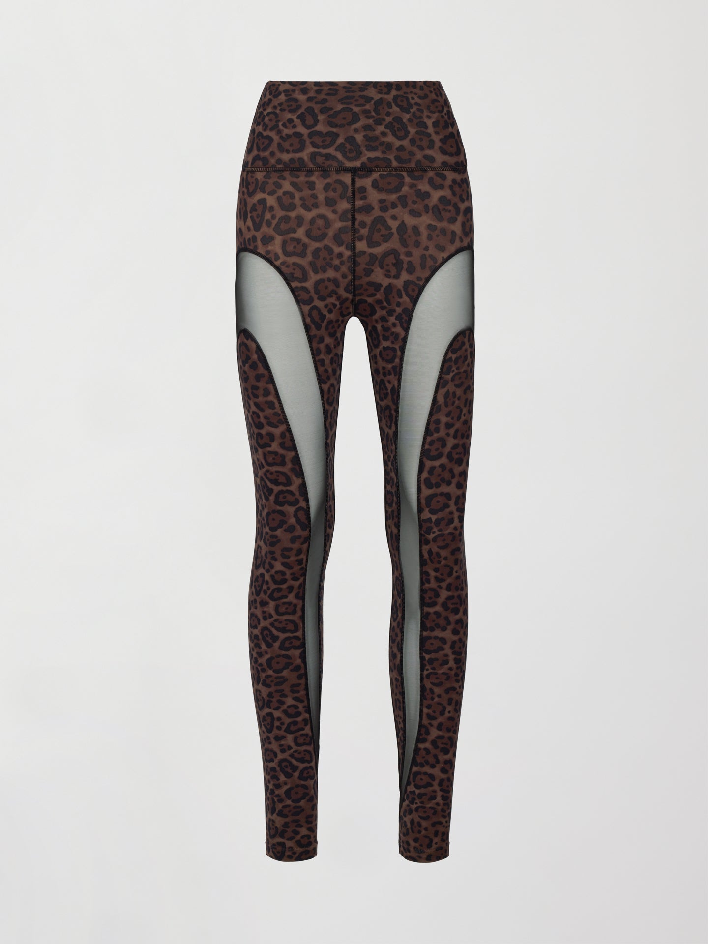 Sheer Spliced Legging in Melt - Leopard Print