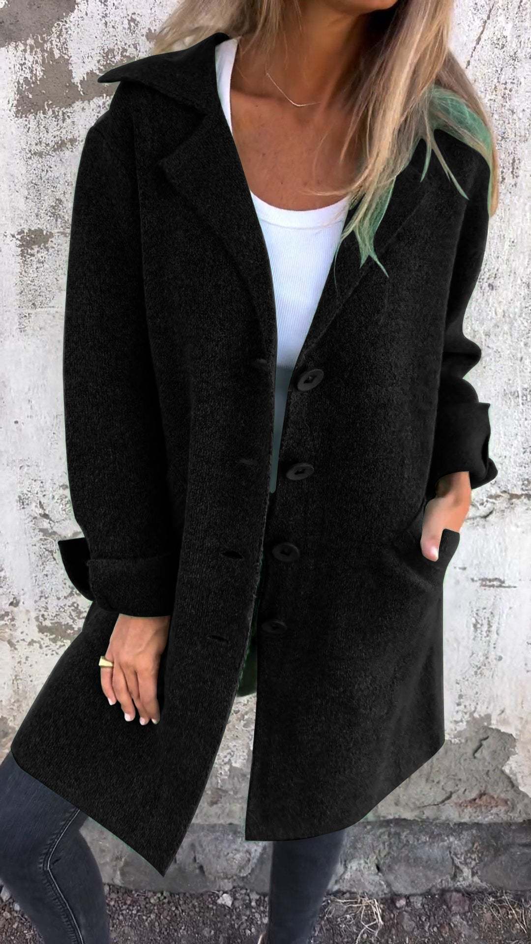 Jade - Long manteau en laine