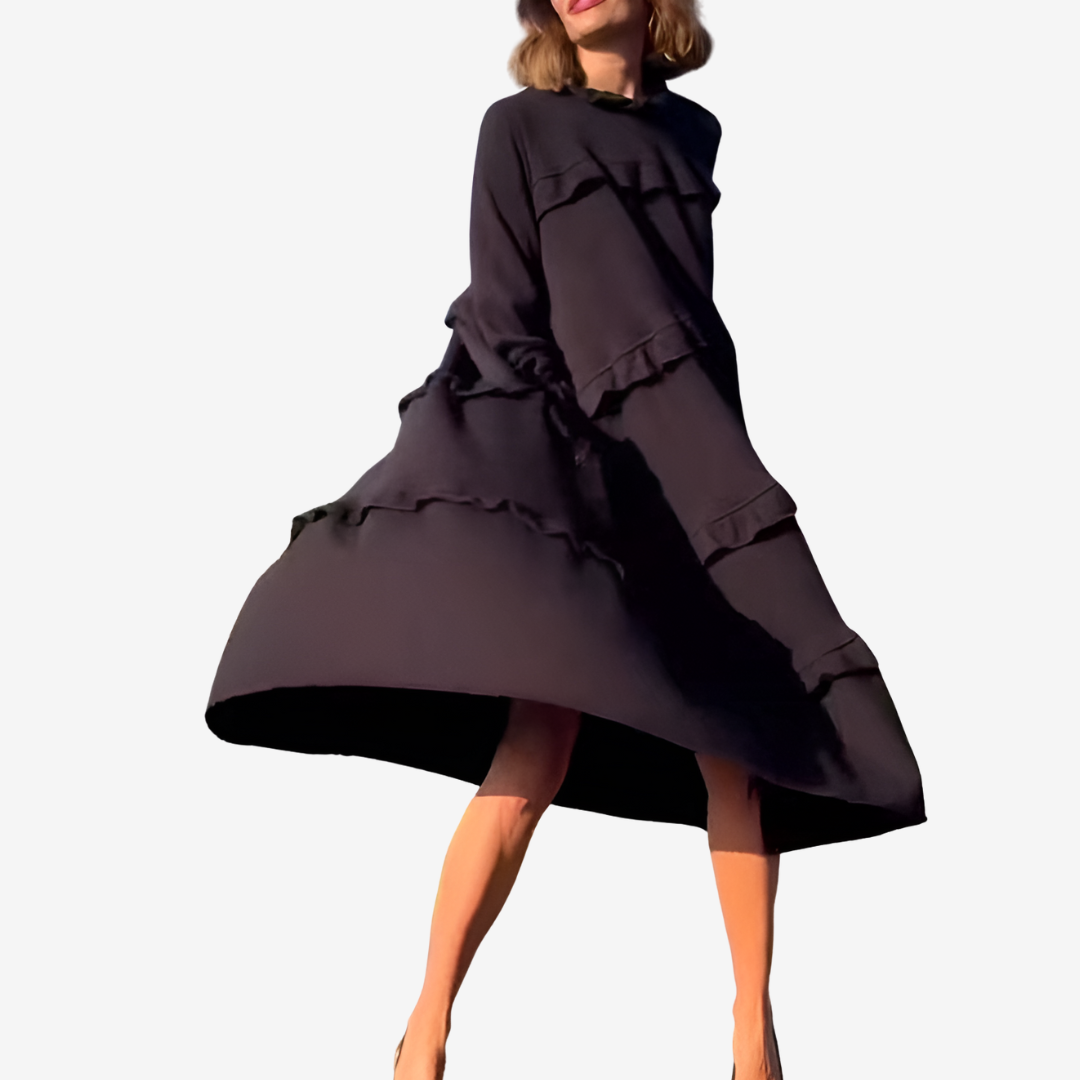 Bari - Robe Midi à Volants