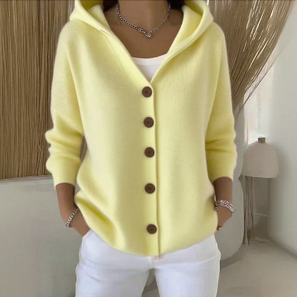 Felicia - Trendy Hooded Cardigan
