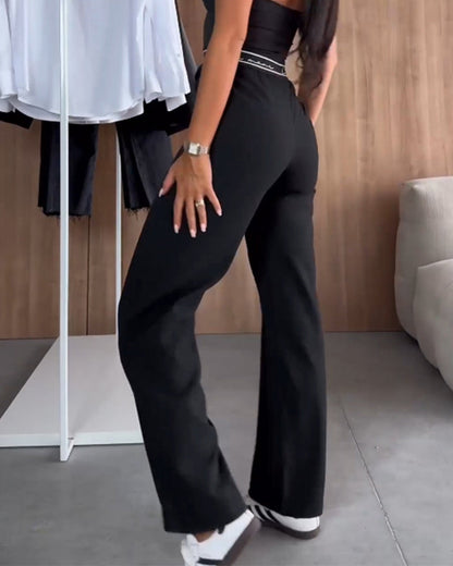 Clara – Pantalon Droit Décontracté