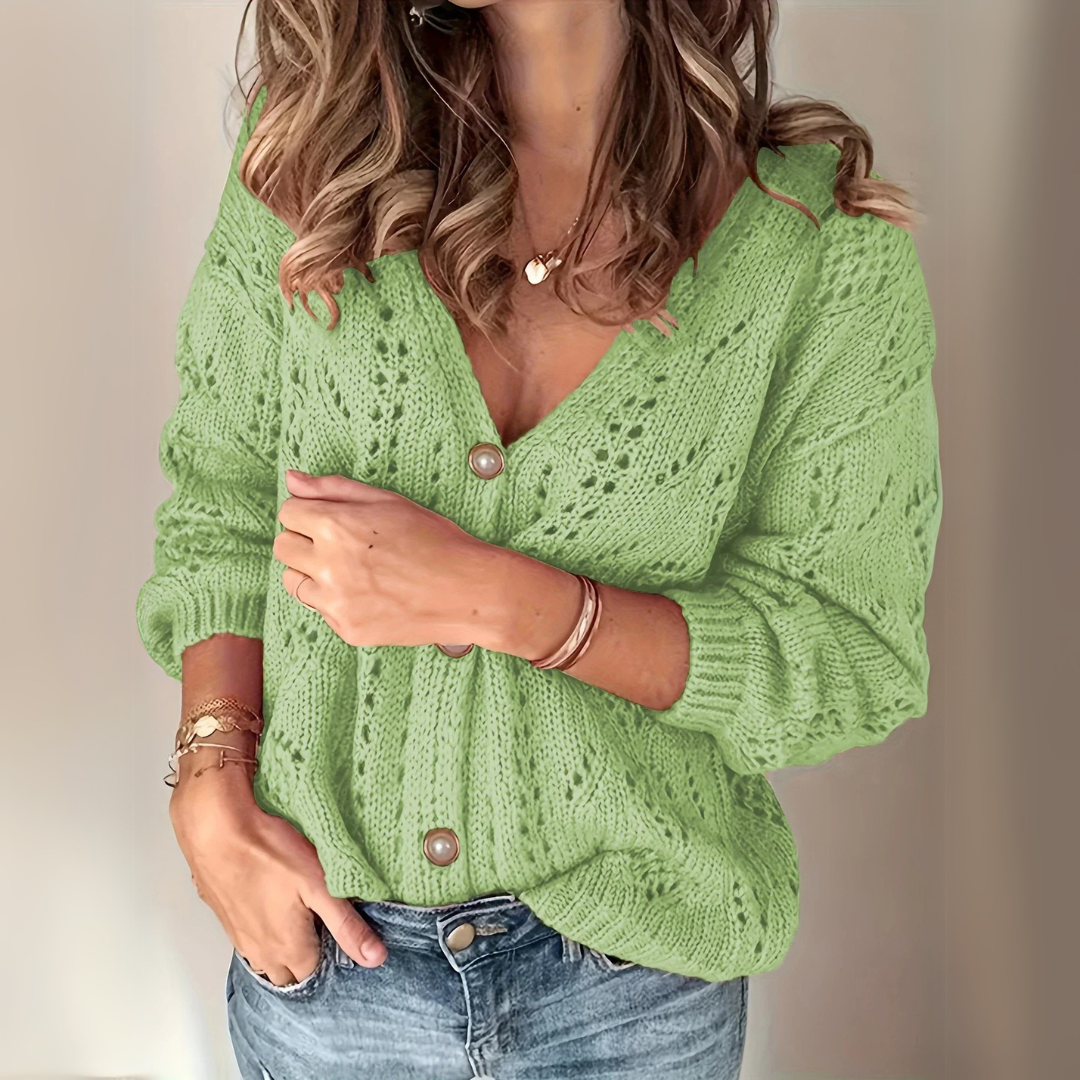 Manuela - Pull en maille avec boutons