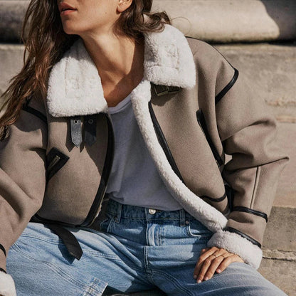 Valentina – Veste Polyvalente en Coton Kaki