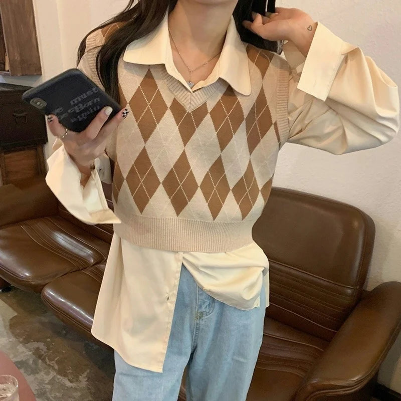 Manon – Gilet en Maille Sans Manches