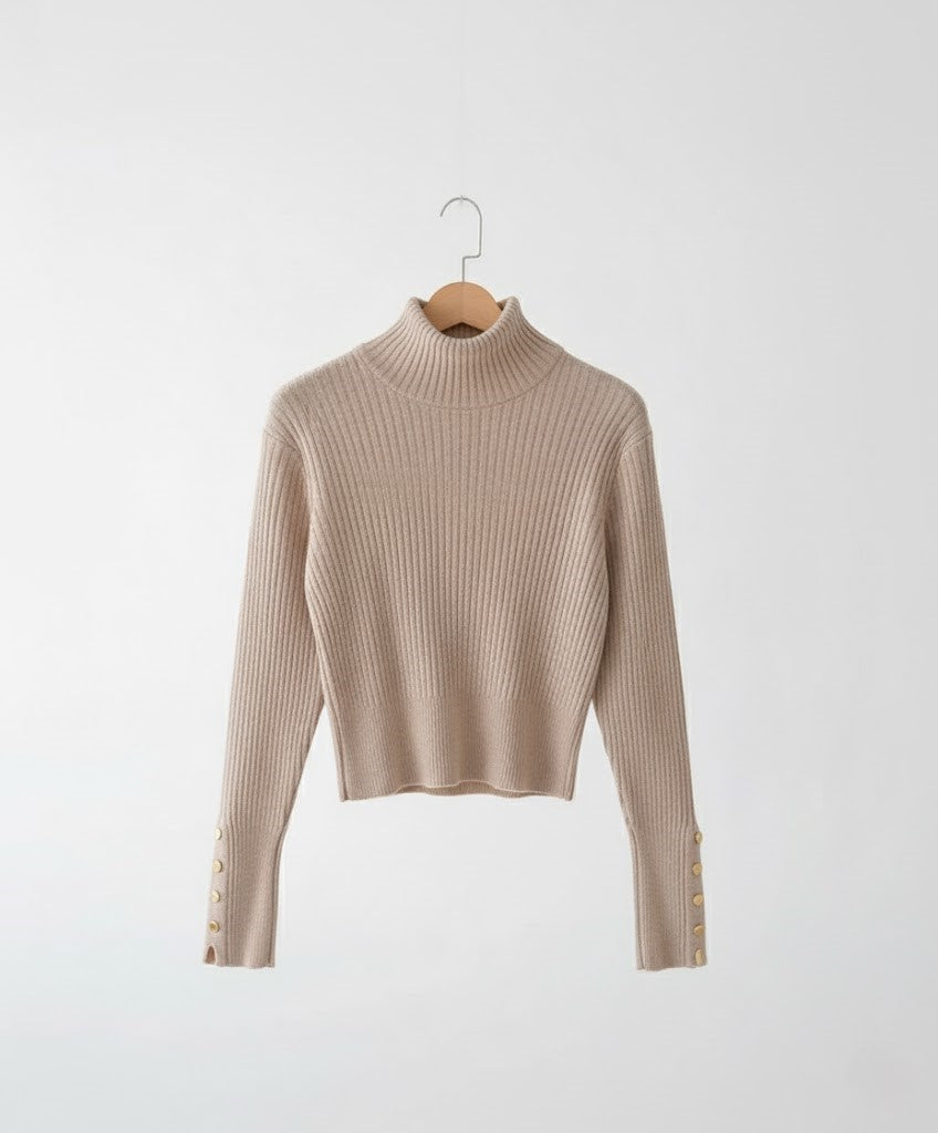 Amandine - Pull à col montant