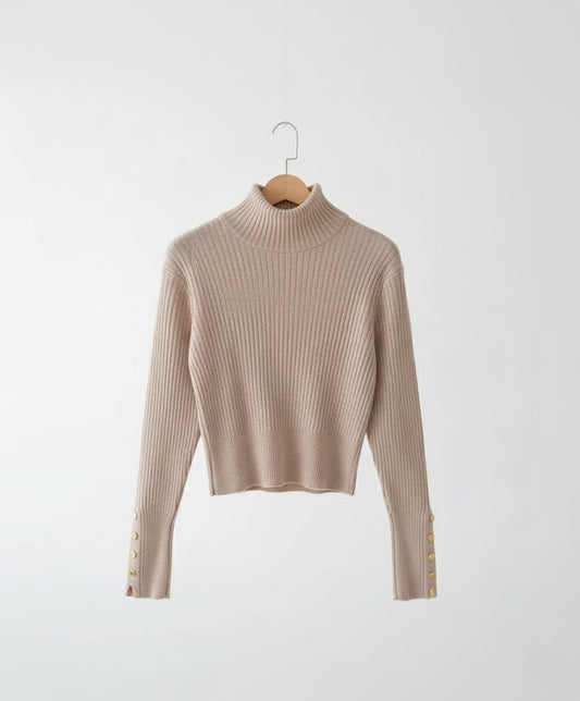 Amandine - Pull à col montant