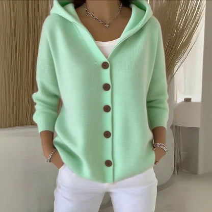 Felicia - Trendy Hooded Cardigan