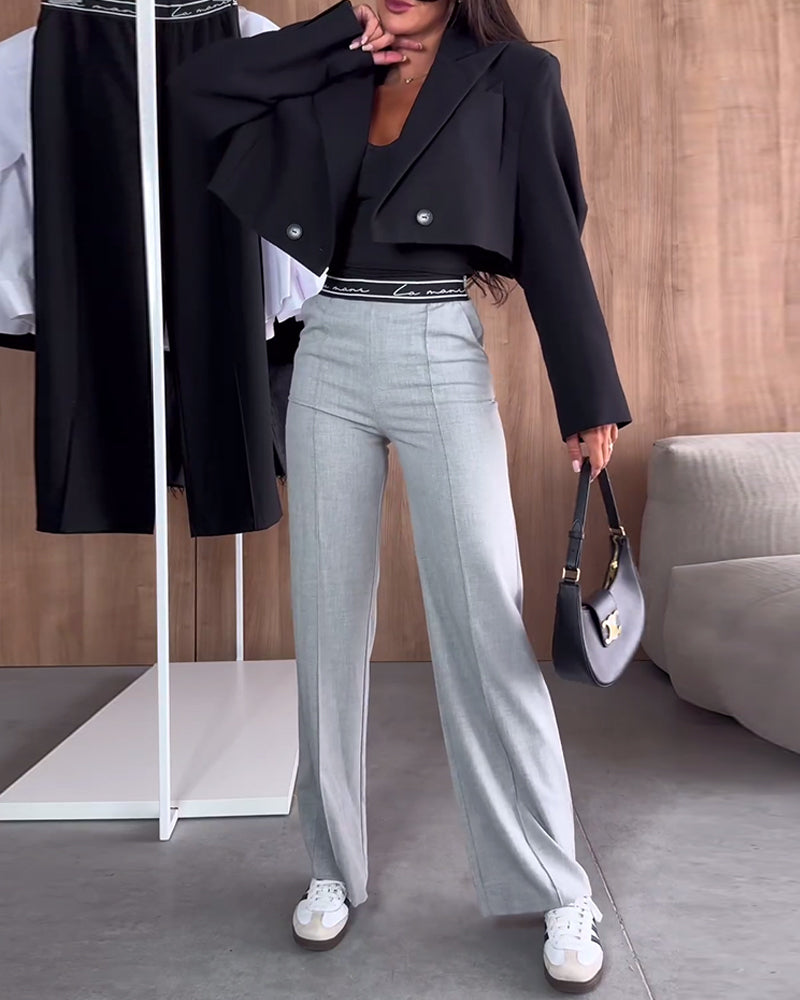 Clara – Pantalon Droit Décontracté