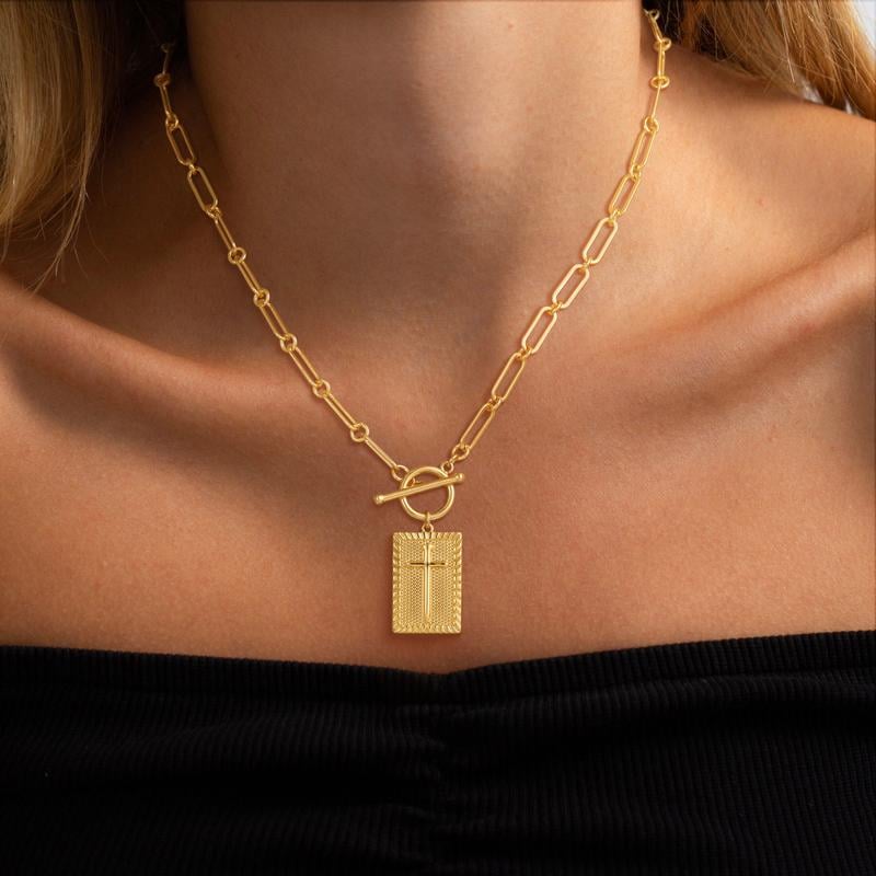 Cross Pendant Chain Necklace