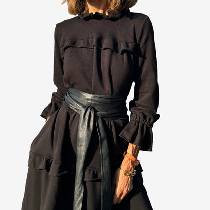 Bari - Robe Midi à Volants